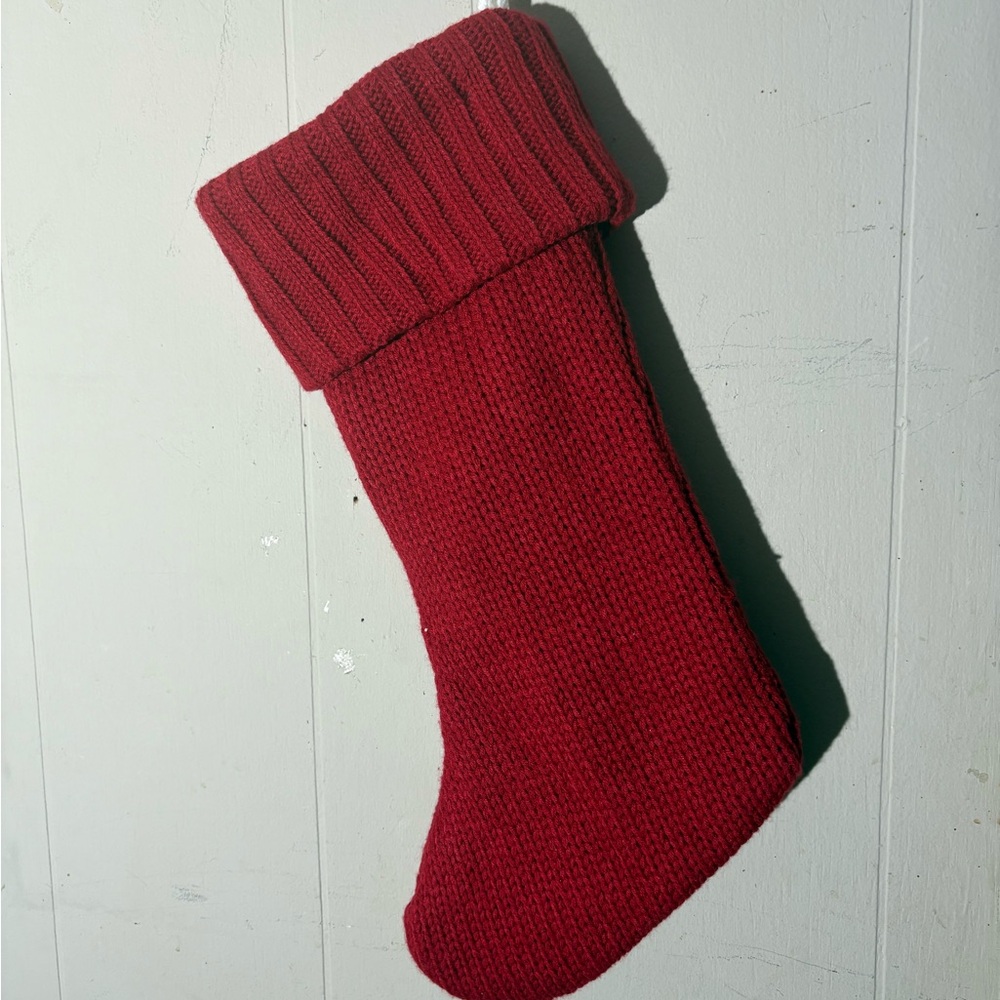Letter F Wondershop Red Knit Stocking - Picture 4 of 4